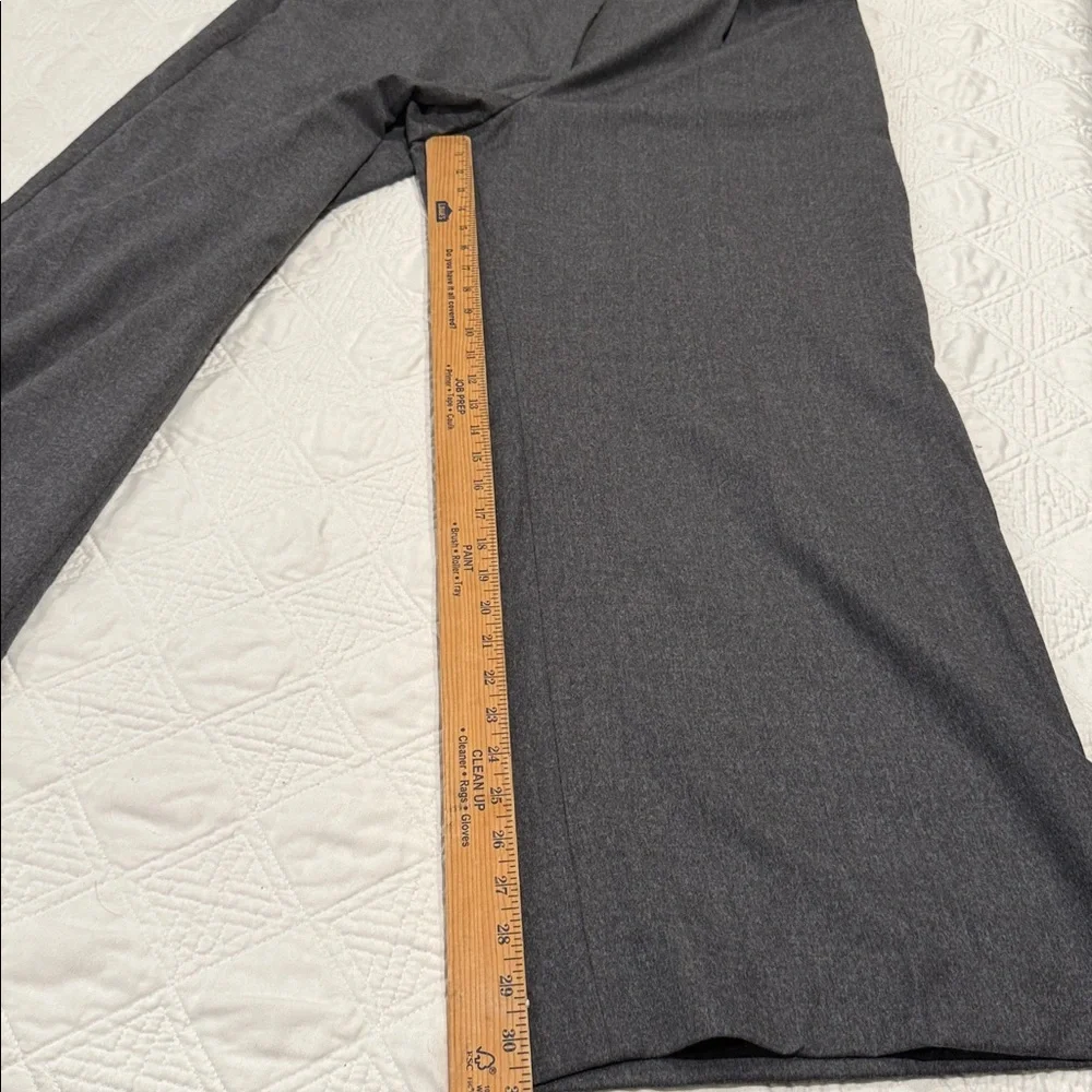 NWT Talbots Gray Italian Wool Wide Legs Dress Pants Women's 18 fully lined - Picture 9 of 11